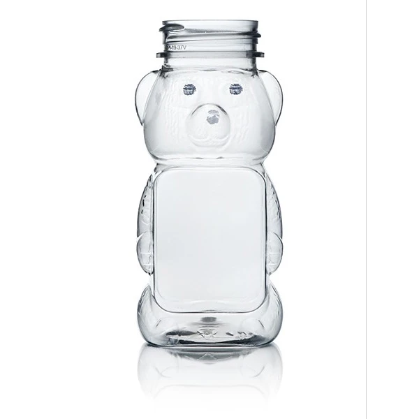 8oz PET Clear Honey Bear Bottle - 38/400 Finish 4BE081GB