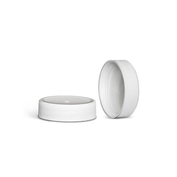 38-400 White Polypropylene Cap w/ Hot Fill Foam Liner 2WP03823PX