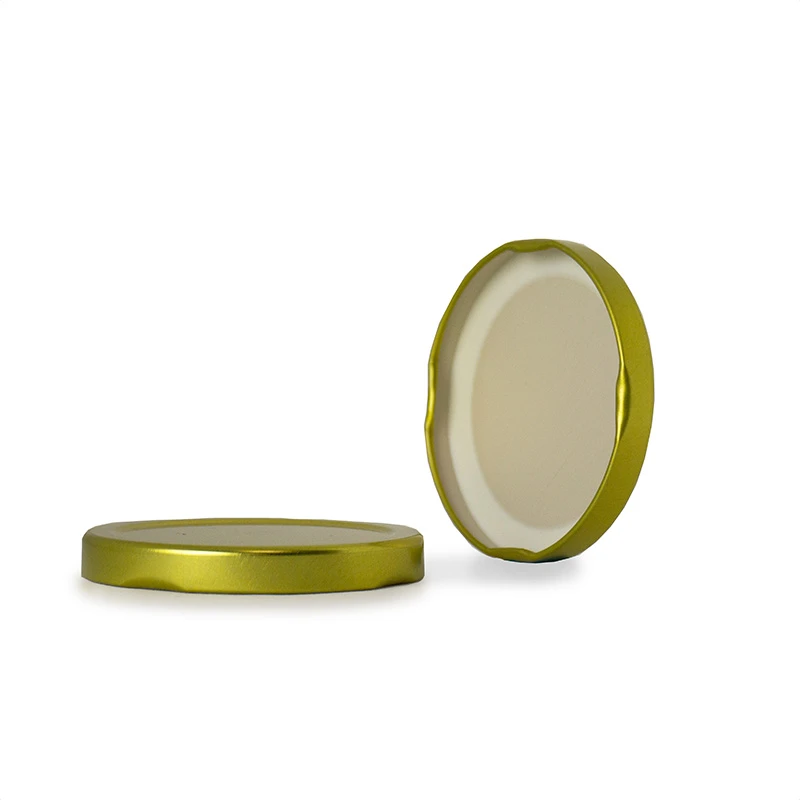 70mm T/O Gold Metal Plastisol Lined Cap 3TPLG0701PW