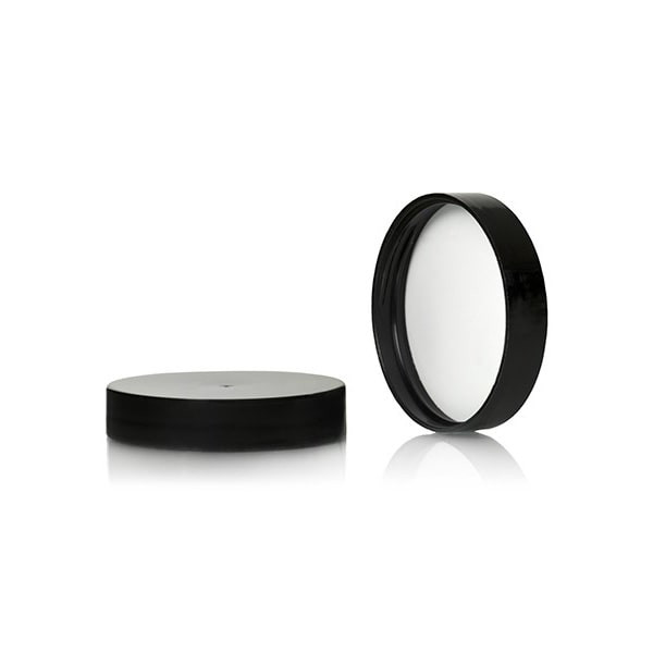 58-400 Black Polypropylene Smooth PE Foam Lined Cap 2BP0584MR