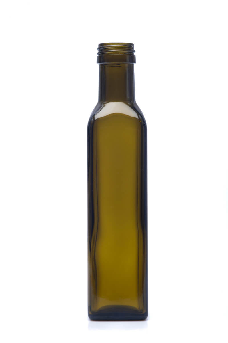 250ml Antique Green Olive Oil Bottle - 31.5mm Finish (Case of 12) 1MAR025031GHG