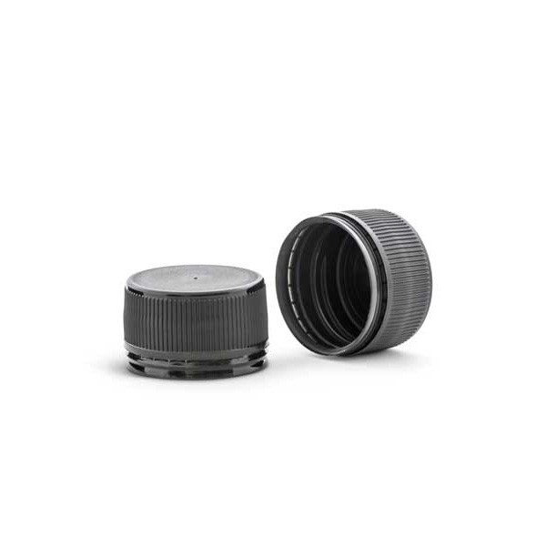 28mm Black Polypropylene Linerless Tamper-Evident Cap 2BP0288MAC
