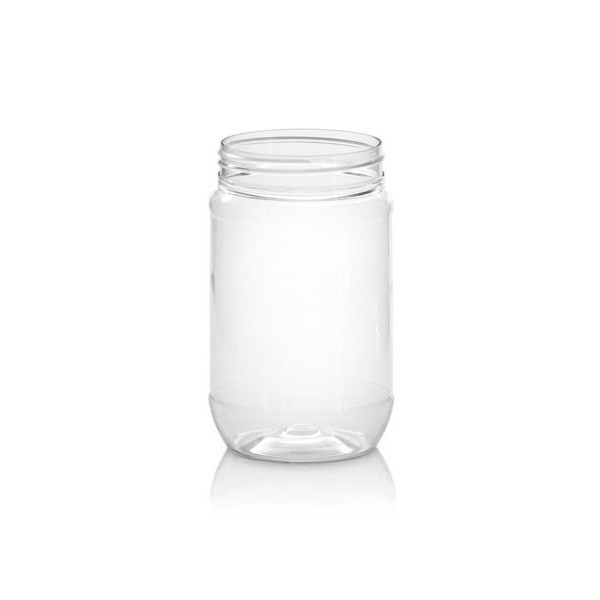 17 oz Clear PET Peanut Butter Jar 70/470 4JAR1731TP-R
