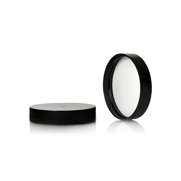 48-400 Black Polypropylene Smooth PE Foam Lined Cap 2BP0481MR