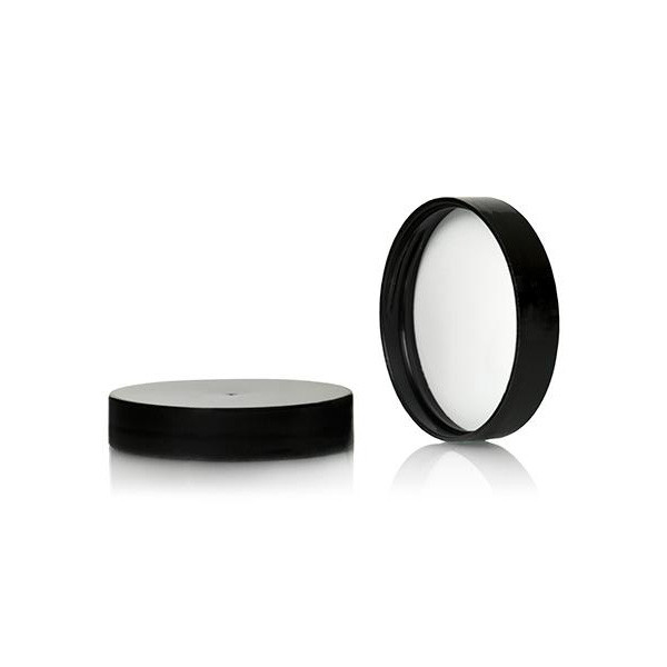 48-400 Black Polypropylene Smooth PE Foam Lined Cap 2BP0481MR