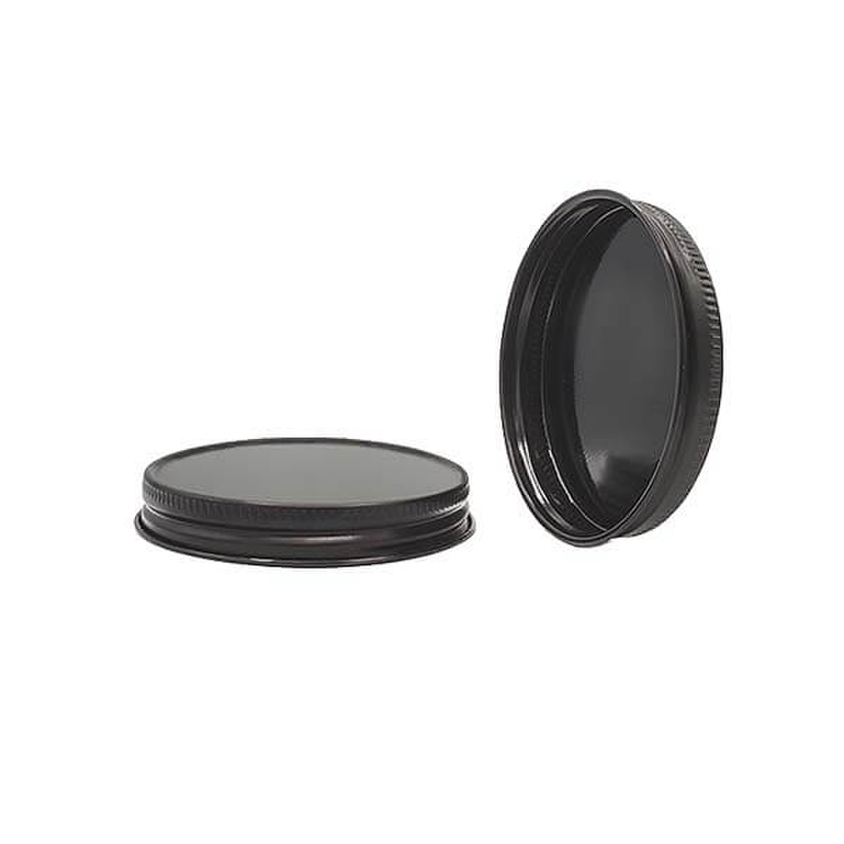 89-400 Matte Black Metal Lid W/ Glossy Black Interior 3CULB0891PW