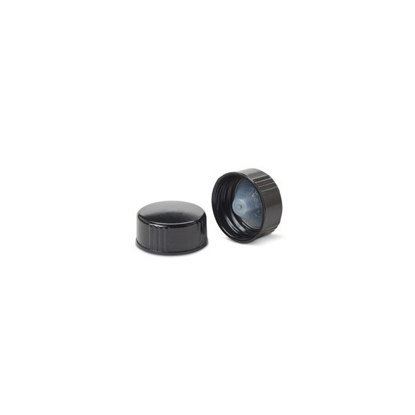 24-400 Black Phenolic Polycone Lined Cap 2PC0241NN