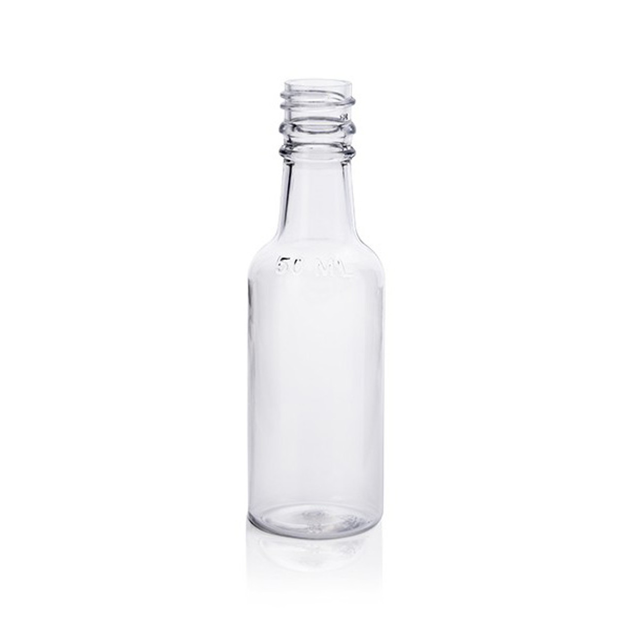 50ml Clear PET Liquor Bottle - 18mm TE Finish 4NIP050WCC 50ml Clear PET Liquor Bottle - 18mm TE Finish 4NIP050WCC