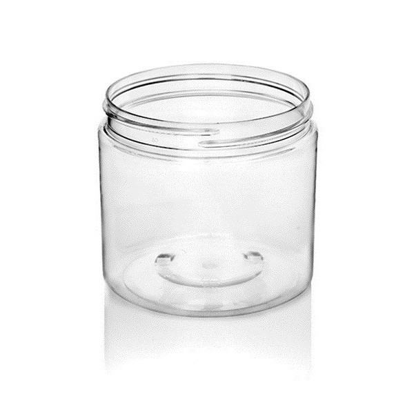 16oz Clear PET Jar - 89/400 Finish 4JAR1651TP-T