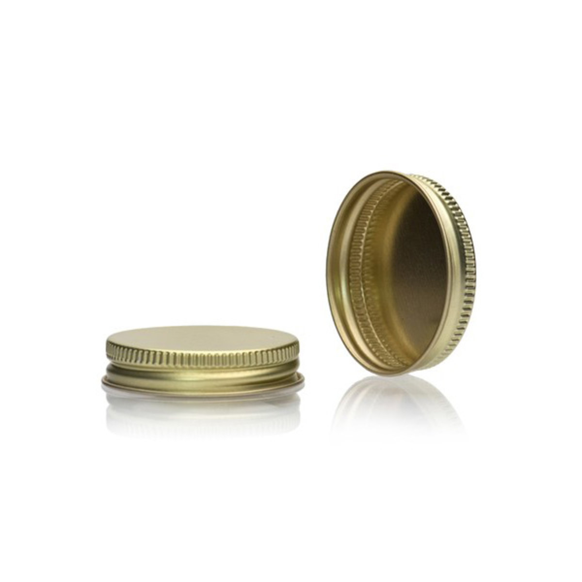 Gold Metal Unlined Cap - 48/400 CT Finish 3CG481PW