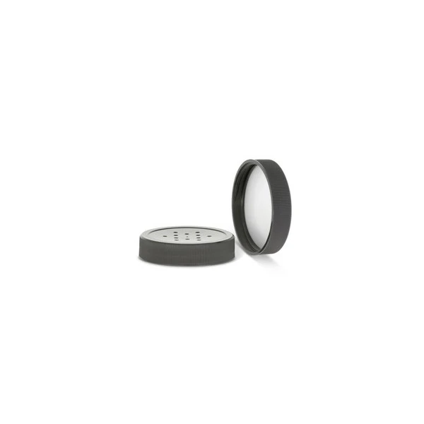 48-400 Black 12 Hole F217 Lined Dispensing Cap 2DS0482PX
