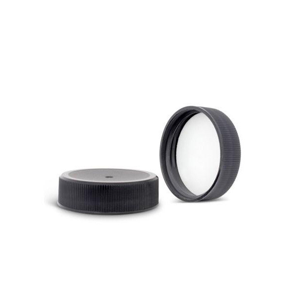 33-400 Black Polypropylene F217 Lined Cap 2BP0331PX