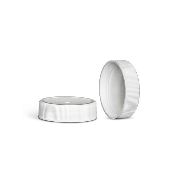 38-400 White Polypropylene F217 Lined Cap 2WP03810PX