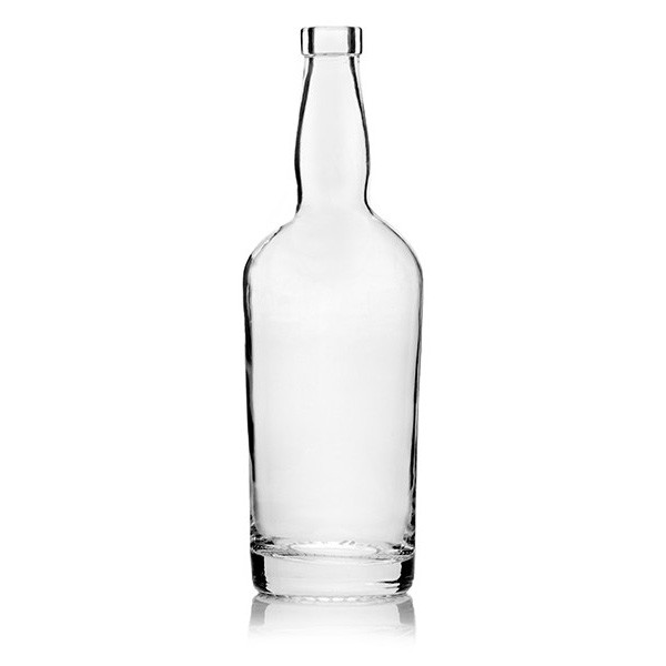 750ml Glass Tennessee Bottle - 18.5mm Cork Top Finish (Case of 6) 1TENN7501PI