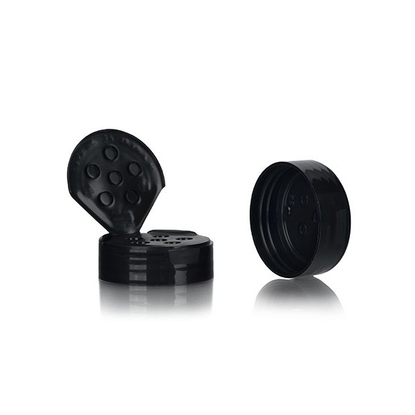 53-485 Black Flip Top Unlined Spice Cap 2DS05341CAP