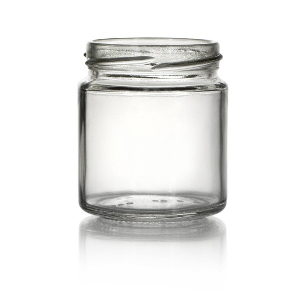 4oz Straight Sided Glass Jar - 58mm Lug Finish (Case of 12) 1SST042GHG
