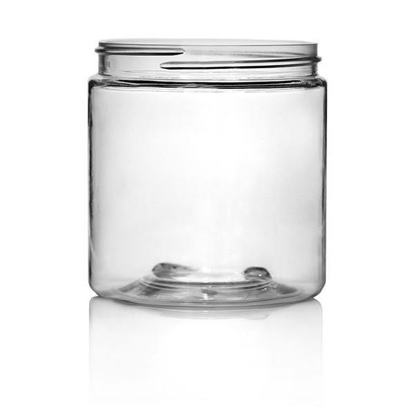 8oz Clear PET Straight Sided Jar - 70/400 Finish 4JAR0851TP