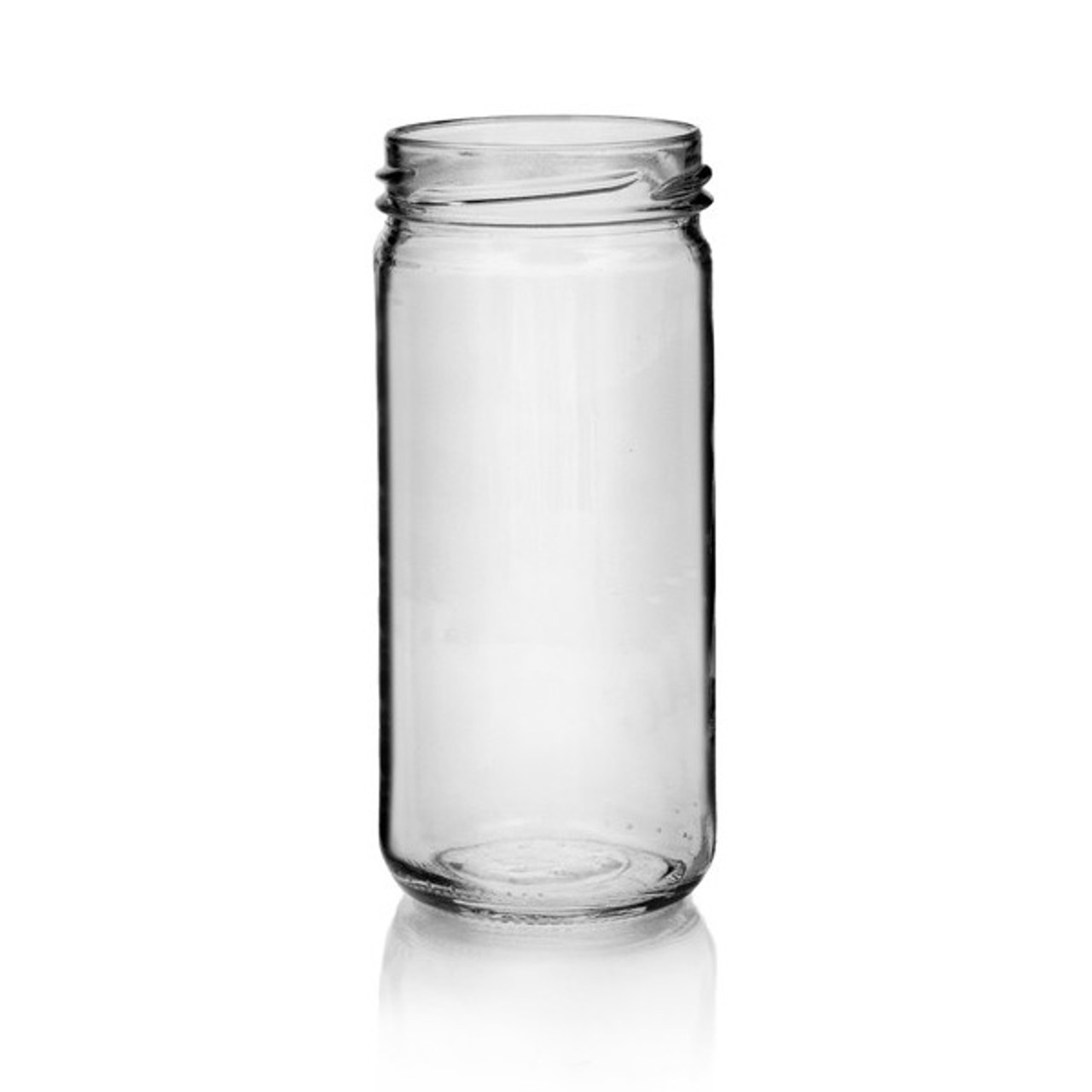 8oz Glass Paragon Jar 58mm T/O Finish (Case of 12) 1PART081GHG