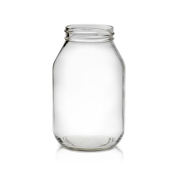 32oz Economy Round Glass Canning Jar - 70/450 Finish (Case of 12) 1ER0321LN
