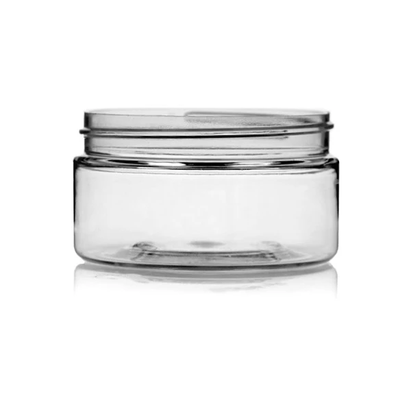 8 oz Clear PET Widemouth Jar - 89/400 Finish 4JAR0852TP