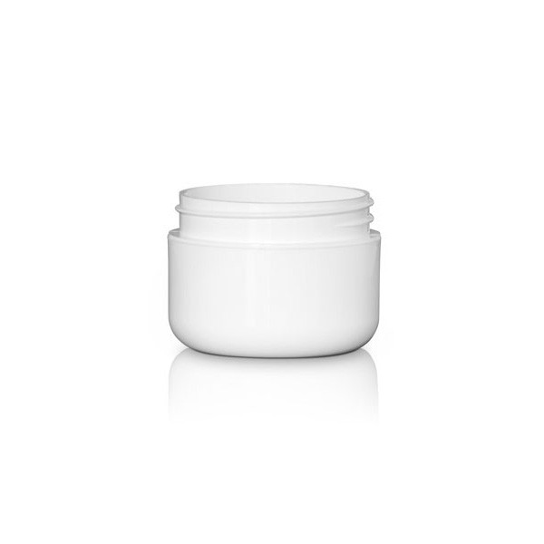 1oz White PP Double Wall Jar - 53/400 Finish 4JAR0111MR