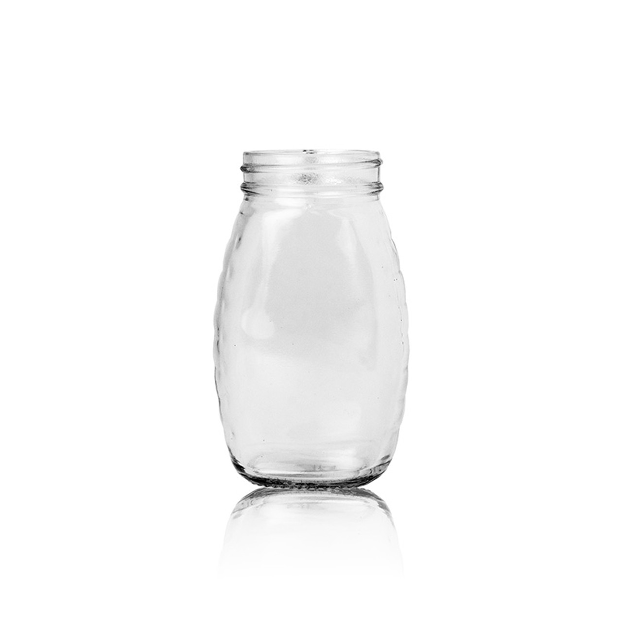 1/2 lb Glass Honey Jar - 48/400 Finish (Case of 24) 1HNY081GB 1/2 lb Glass Honey Jar - 48/400 Finish (Case of 24) 1HNY081GB