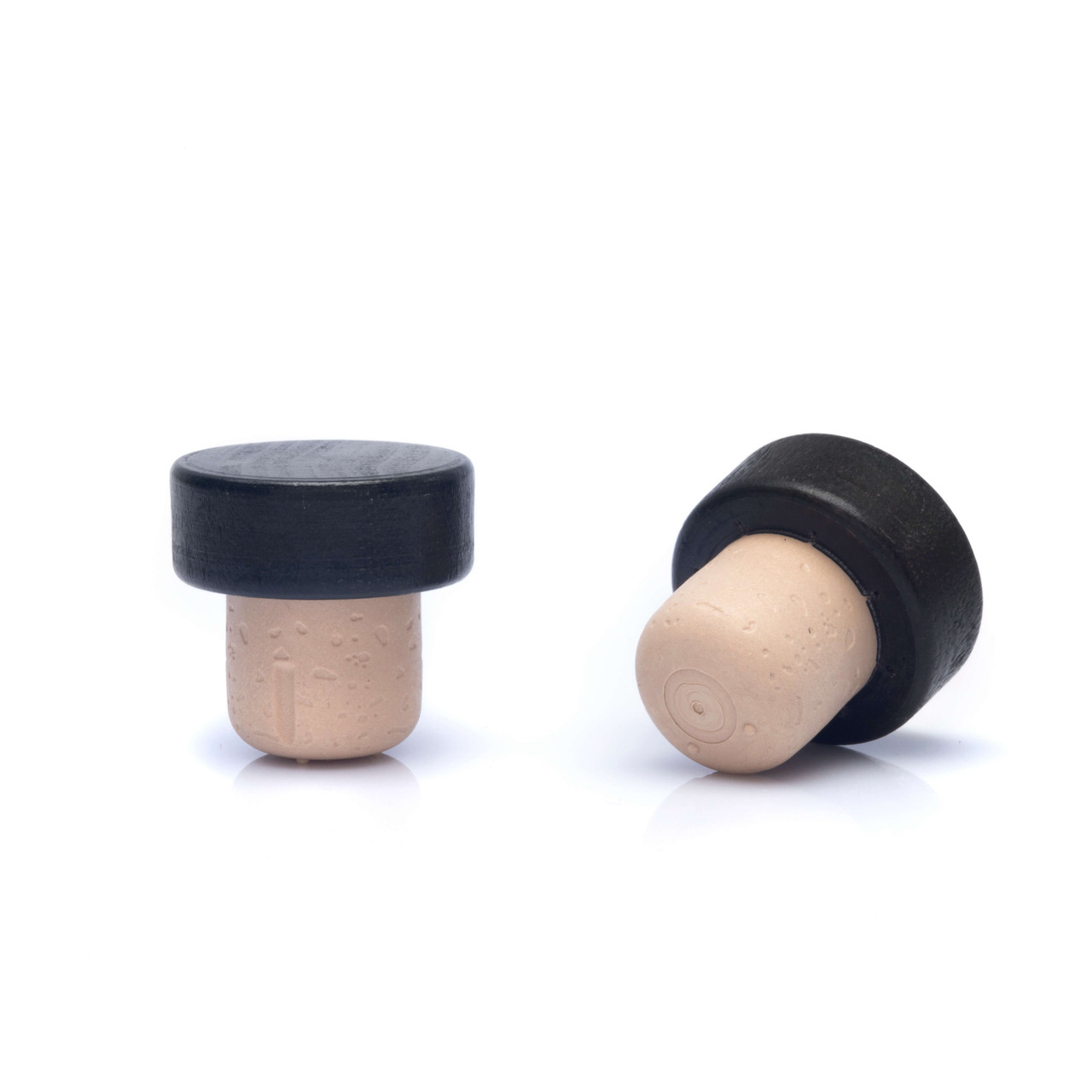 22.5mm Black Wood Bar Top Beige Cork (Fits 21.5 mm Opening) 1WCRK2255PS