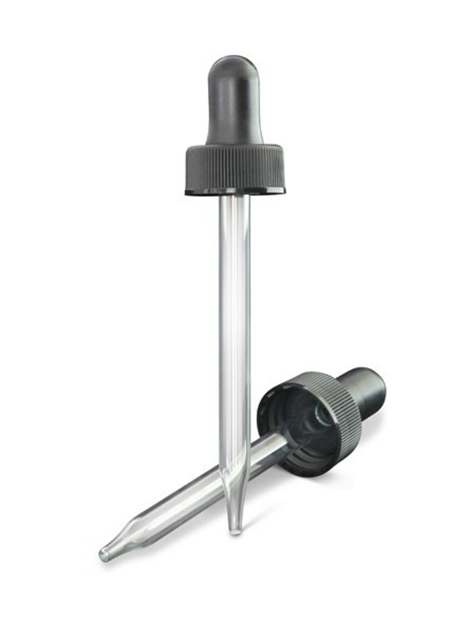 22/400 4oz Glass Dropper (For Amber) Black 2DP0221SPGC