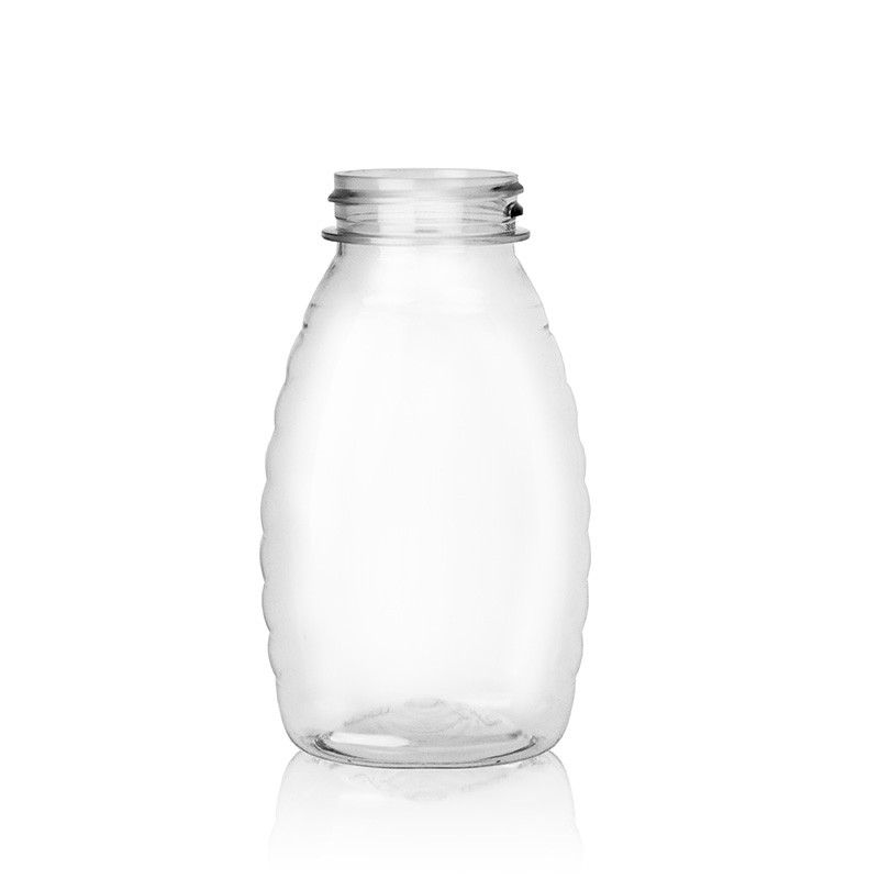 8oz Clear Classic PET Honey Bottle - 38/400 Finish 4HNY082GB