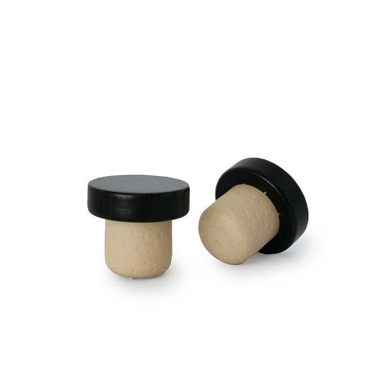 22.5mm Black Maplewood Stained Bar Top Beige Cork (Fits 21.5 mm Opening) 1WCRK2256PS