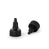 24/410 Black Plastic Twist Open/Close Cap 0.035 Orifice 2DS02435MC