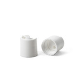 20-410 White Polypropylene Smooth Disc Top 2DS02011CCL