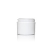 2oz White PP Double Wall Jar - 58/400 Finish 4JAR0212MR