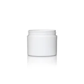 2oz White PP Double Wall Jar - 58/400 Finish 4JAR0212MR