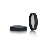 58-400 Black Polypropylene F217 Lined Cap 2BP0581PX