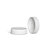 38-400 White Polypropylene Cap w/ Hot Fill Foam Liner 2WP03823PX