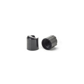 20-410 Black Polypropylene Smooth Disc Top Cap 2DS02012CCL