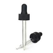 20-400 1oz Black Glass Dropper 2DP0201SPGC