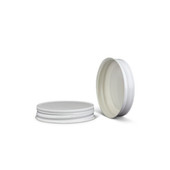 70-450 White Metal Cap, Plastisol Lined Cap w/ White Interior 3CPLW0701PW