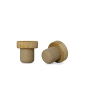 19.5mm Maple Wood Bar Top Beige Cork (Fits 18.5 mm Opening) 1WCRK1954PS