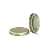 89-400 Gold Metal Lid, Plastisol Lined CT Cap w/ Gold Interior 3CPLG0891PW