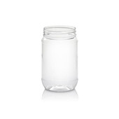 17 oz Clear PET Peanut Butter Jar 70/470 4JAR1731TP-R