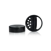 63-485 Black Dual Flap 7 Hole PS Lined Spice Cap 2DS0633WC