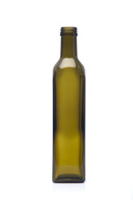 500ml Antique Green Glass Quadra Oil Bottle - 31.5mm Finish (Case of 12) 1MAR050031GHG