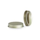 53-400 Gold Metal Lid, Plastisol Lined CT Cap w/ Gold Interior 3CPLG0531PW