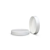 58/400 White Polypropylene Smooth F217 Lined Cap 2WP0586PX