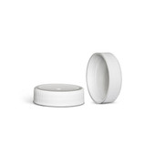 38-400 White Polypropylene F217 Lined Cap 2WP03810PX