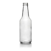 10oz Long Neck Glass Sauce Bottle - 28/400 Finish (Case of 6) 1LN102GHG