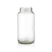 24oz Economy Round Glass Canning Jar - 63mm Lug Finish (Case of 12) 1ERT0241LN