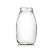 2 lb Glass Honey Jar - 63/400 Finish (Case of 12) 1HNY23GB